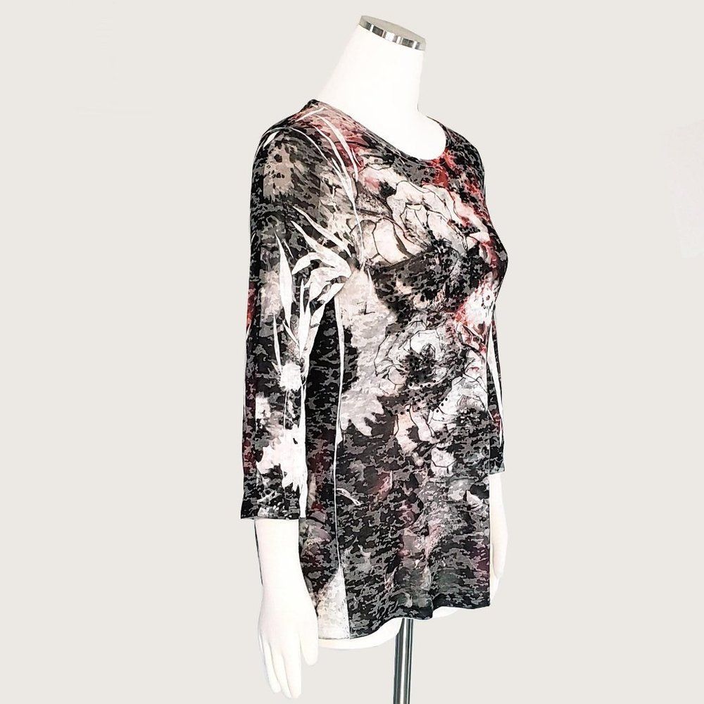 INC International Concepts Beaded Print Top NWOT - Picture 4 of 8